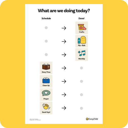 Visual schedule preview